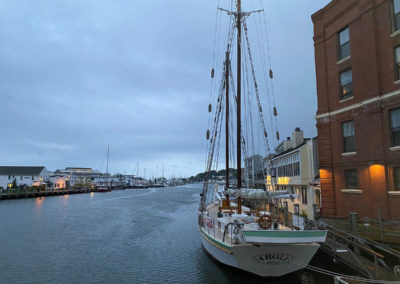 Boat in a River - Taber Inne | Mystic, CT